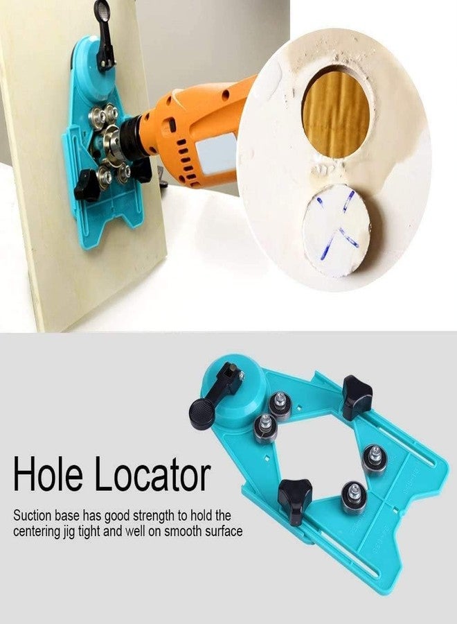 ARUDIP Drill Bit Hole Saw Guide Jig 4Mm-80mm | Adjustable Punch Locator Hole Saw Guide Jig Fixture with Vacuum Suction Base - Image 5